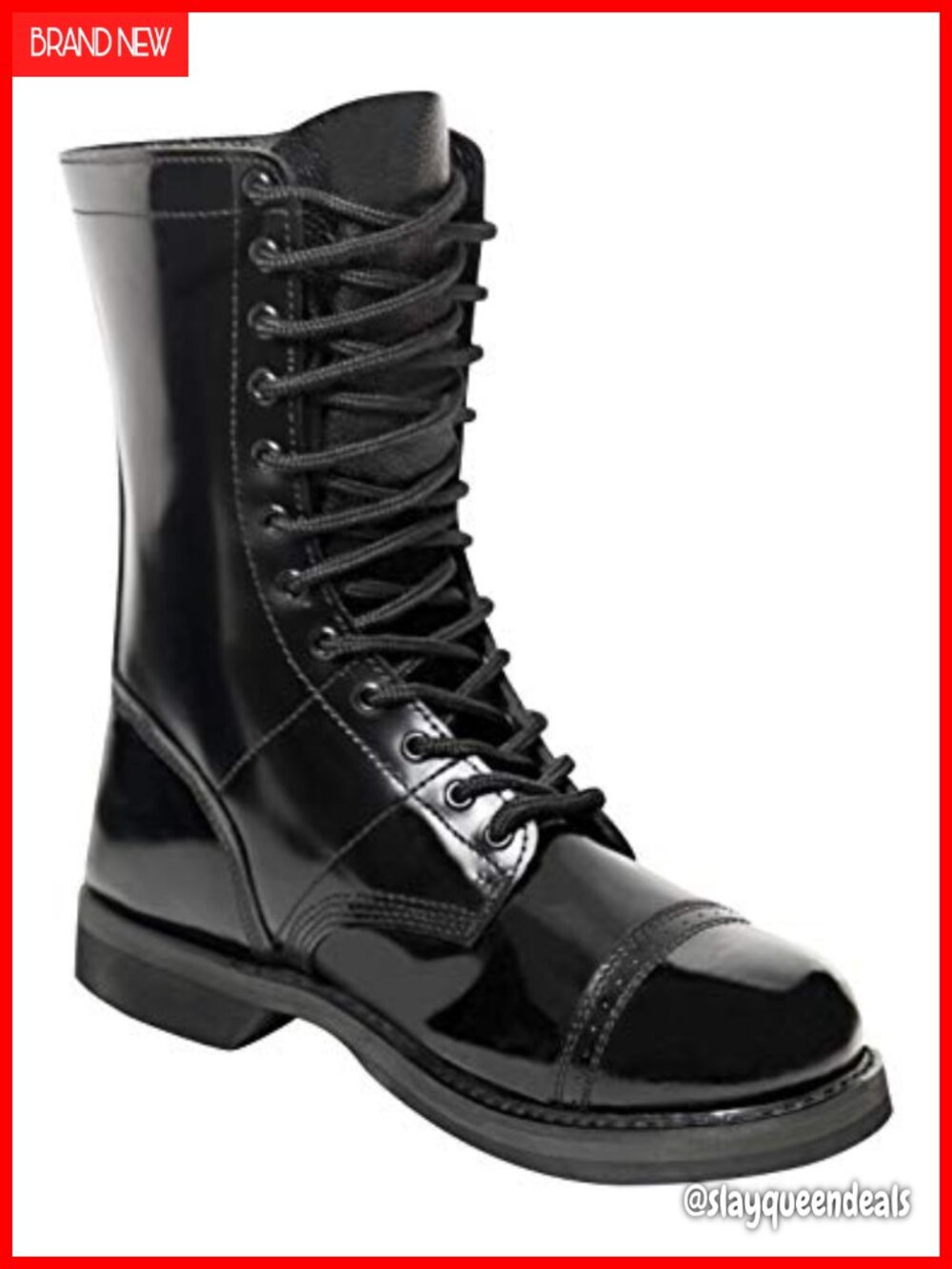 10 Inch Leather Jump Boots Steel Shank Military Tactical Uniform